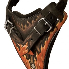 Working German Shepherd Harness of Strong Leather