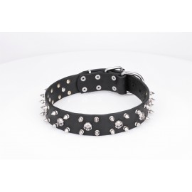 Schäferhunde Hundehalsband Leder "Jolly Roger's Spikes" FDT Artisan