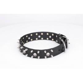 Schäferhunde Hundehalsband Leder "Jolly Roger's Spikes" FDT Artisan