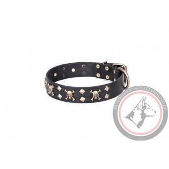 Leder Hundehalsband "Jolly Rojer" FDT Artisan für Schäferhund