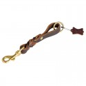 Braided Pull Tab Leash of Leather for Shepherd Control