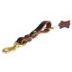 Braided Leather Dog Leash for Shepherd Walks and Training