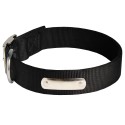 German Shepherd Collar of Nylon with Name Plate