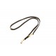 Braided Leather Dog Leash for Shepherd Walks and Training