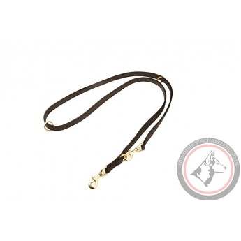 Braided Leather Dog Leash for Shepherd Walks and Training