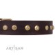 German Shepherd Collar "Bronze Sheen" FDT Artisan Tan Leather