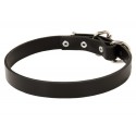 German Shepherd Collar of Leather in Classic Design