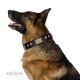 German Shepherd Collar "Spanish night" FDT Artisan Tan Leather