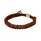 Braided Leather Choke Dog Collar