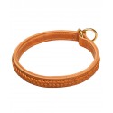 2 Ply Leather Choke Dog Collar