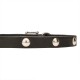 Soft Leather Dog Collar with 1 Row Nickel Studs