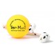 Lebendiger Hundeball mit Schnur Gelb