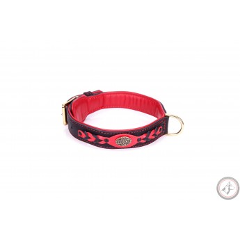 Luxus Dog Collar with Padding Red for German Shepherd 