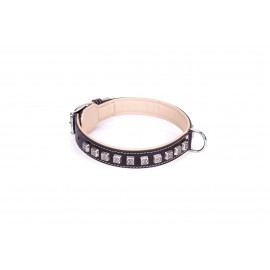 German Shepherd Collar FDT Artisan Black Leather