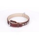 German Shepherd Collar  Brown Leather