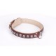 German Shepherd Collar  Brown Leather