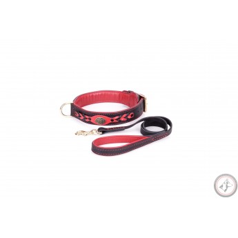 High quality and functional set of leather for German Shepherd dog