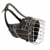 Fully padded wire muzzle for shepherd dog