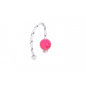 Dog Ball in Pink Super Soft Mini with rope for training