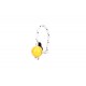 Dog Ball in Yellow Mini with rope for German Shepherd Training