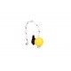 Dog Ball in Yellow Mini with rope for German Shepherd Training
