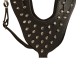 German Shepherd Harness of Leather with Spikes