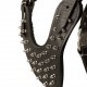 German Shepherd Harness of Leather with Spikes