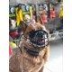 Maulkorb für Labrador mit gummiertem Draht Designer Handarbeit
