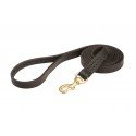 German Shepherd Leash of Leather, Classic Design