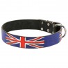 Großbritannien Flagge Design Lederhalsband für Schäferhund