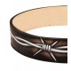 Hand Painted Leather Collar for Dog Barbed Wire