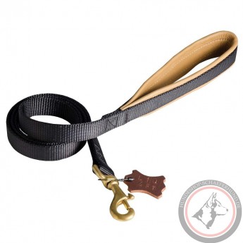 Designer Hundeleine aus Nylon für Labrador-Rasse mit Nappa-Futter