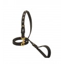 German Shepherd Leash Triple Coupler of Leather