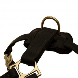 Leder Brustgeschirr Leder für Schäferhunde mit luxuriösem Design