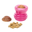 Gummi Hundespielzeug zum Kauen für Schäferhund in greller rosa Farbe