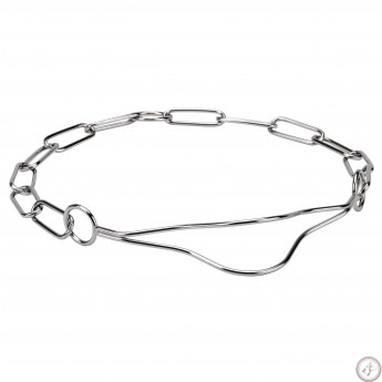 Schäferhund Halsband aus verchromtem Stahl in bequemem Design