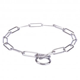 Verchromtes Kette Halsband für Schäferhund-Erziehung und Gehorsam Trainings