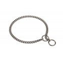 Elegantes Schäferhund Halsband aus Stahl, verchromt und rostfrei