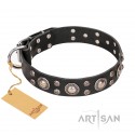 Halsband Leder für Schäferhund von FDT Artisan "Vintage Necklace"