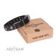 Studded Leather Dog Collar "Vintage Necklace"