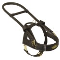 Guide Dog German Shepherd Harness of Black Leather