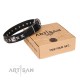 Halsband aus Leder für Schäferhund "Space Walk" FDT Artisan, klassisch