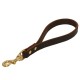 Short Leather Dog Leash for German Shepherd 