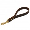 Short Leather Dog Leash for German Shepherd 