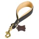 Short Leather Dog Leash for German Shepherd 