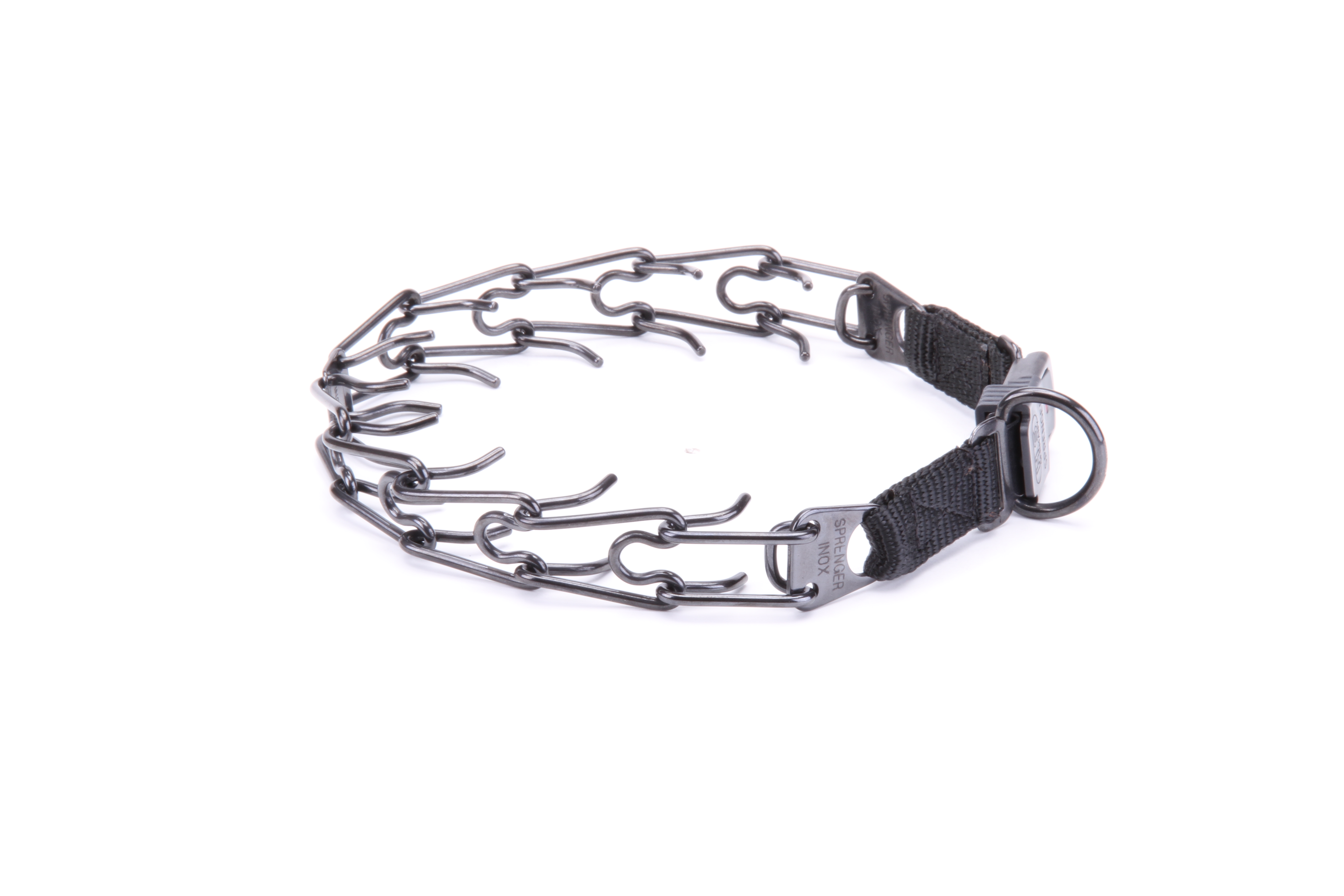 Stachelhalsband aus Schwarzem Stahl